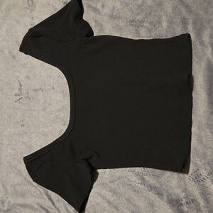 Universal Thread Black Scoop Neck Blouse Size S